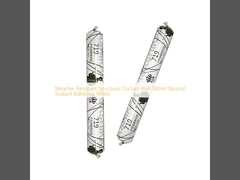 Hava koşullarına dayanıklı yapısal perde duvarı 590 ml nötr mühürleyici yapıştırıcı beyaz