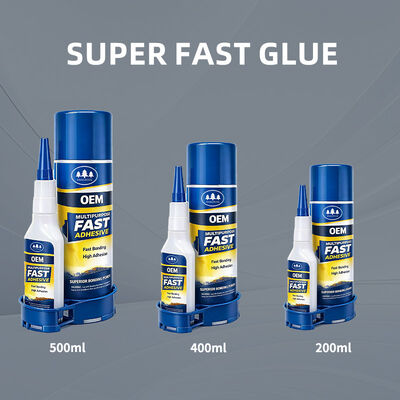 İyi bir fiyat. Oem Factory Super Glue Cyanoacrylate Adhesive 400ml and 100g Spray Activator Two-component Instant Glue çevrimiçi