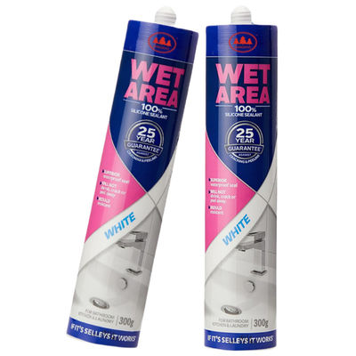 25 Yıllık Garanti % 100 Silikon Sızdırıcı Nemle Mücadele Etmek Banyo Plakası 300g Beyaz