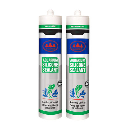 Acetoxy Curing Powful Canlılara zarar vermez Sızdırıcı Şeffaf Akvaryum Tunk Cam Sızdırıcı